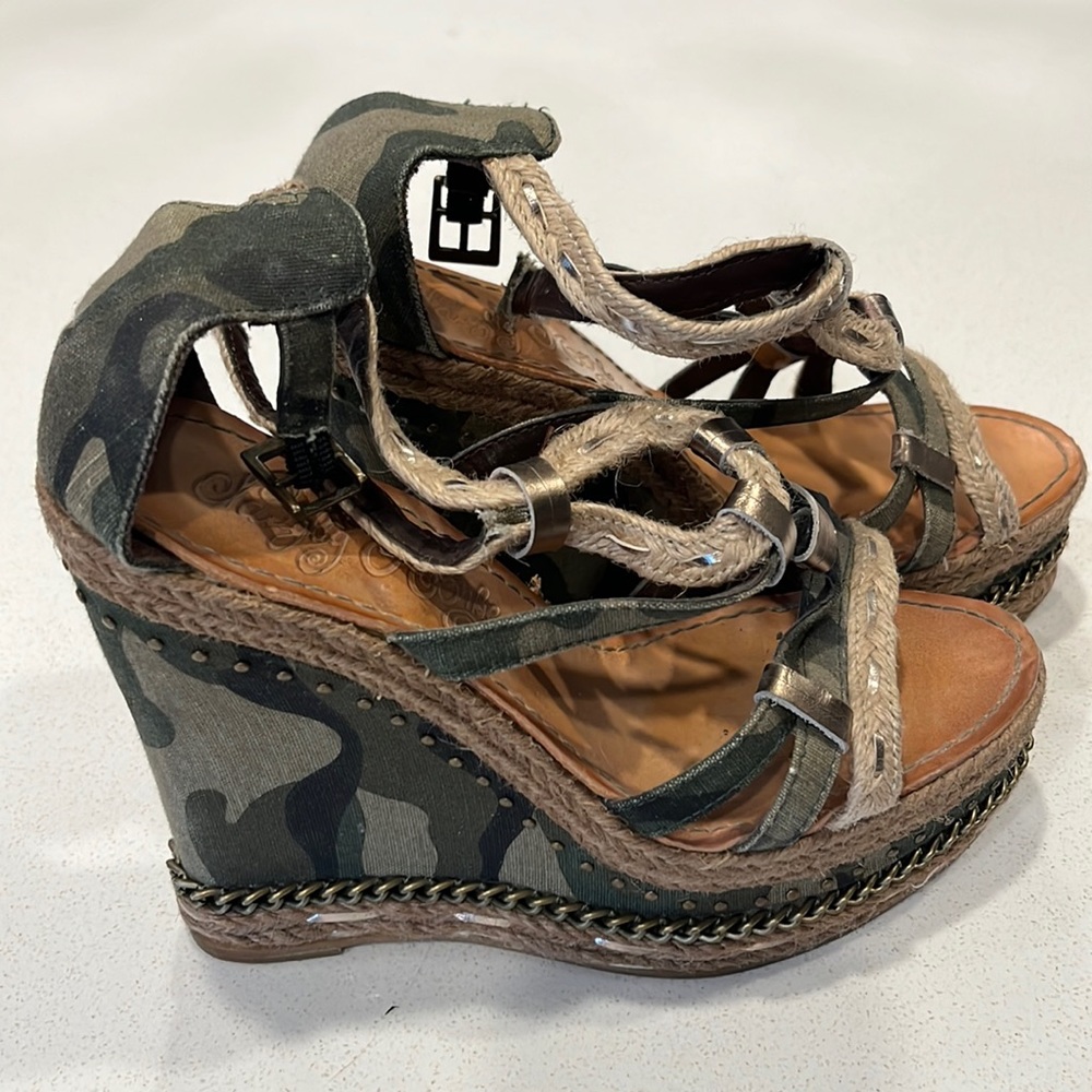 Funky camo wedges